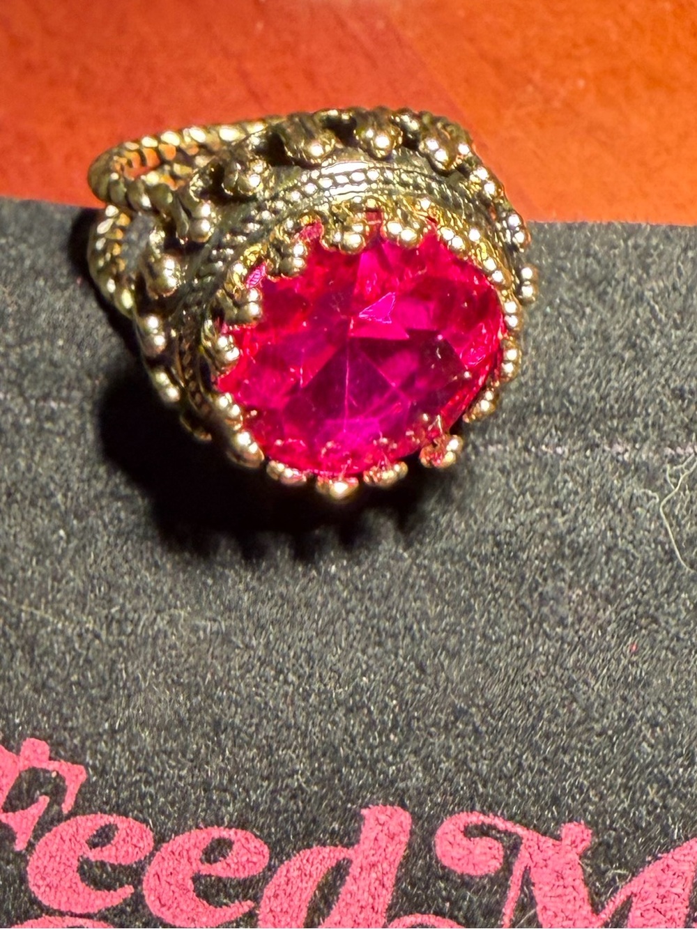 NEW Feed Me Gems Pink Queen Ring - Size 7 - Picture 2 of 11